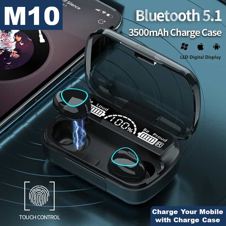 M10 Touch Control Wireless Earphones
